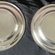 2 large ercuis dishes in silver metal