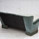 1960s, 3-seater Danish sofa, green furniture velour.