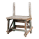 Industrial Rustic Stool with Patina, France, 1900s