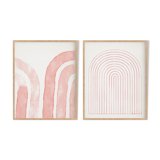 Framed set of two abstract giclee prints, 50x70