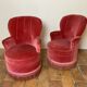 Pair of toadstool armchairs