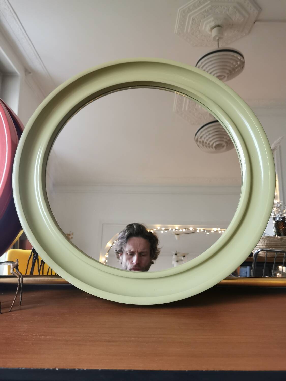 Pair of space age mirrors