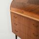 Scandinavian teak secrétaire with sliding tambour