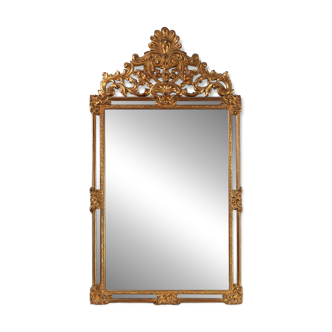 20th Century Baroque Revival Mirror Deknudt in Gilded Resin, Belgium