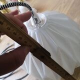 Vintage origami glass globe pendant light