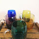 Series of 5 glasses, glass mugs from Murano Italy design 60s - 70s