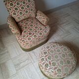 Armchair with ottoman