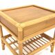 Set of 2 rattan bedside tables, Dux, Sweden, 1960