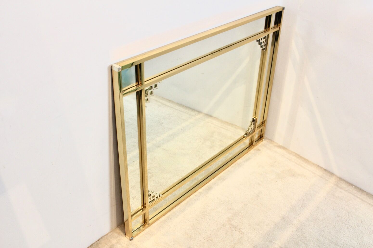 Graphic mirror by Belgochrom 105x80cm