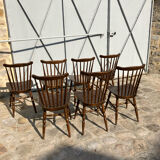 Set of 7 Baumann Tacoma bistro chairs