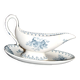 Saucière Flore ancienne en faïence opaque Sarreguemines Utschneider
