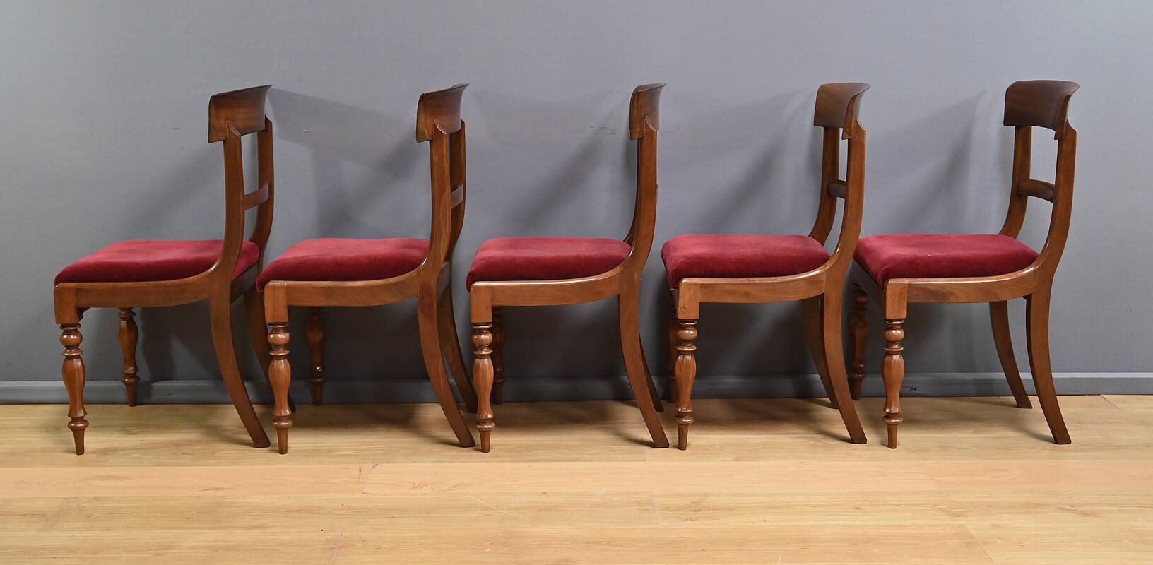 Set of 5 Mahogany Chairs, Victorian Period, England – Part 2