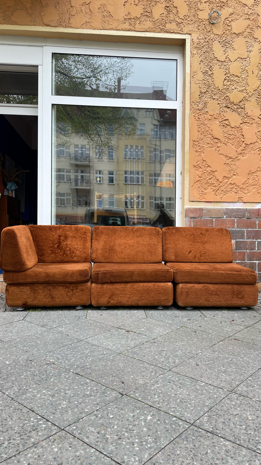 Vintage sofa from the 70s modular composed of 5 seats