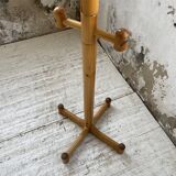 80s pine coat rack