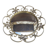 Miroir  oeil de sorcière vintage 43 cm , années 60