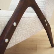 Beech armchair, Italian design, 1970s, production: Italy