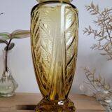 Art Deco vase molded glass