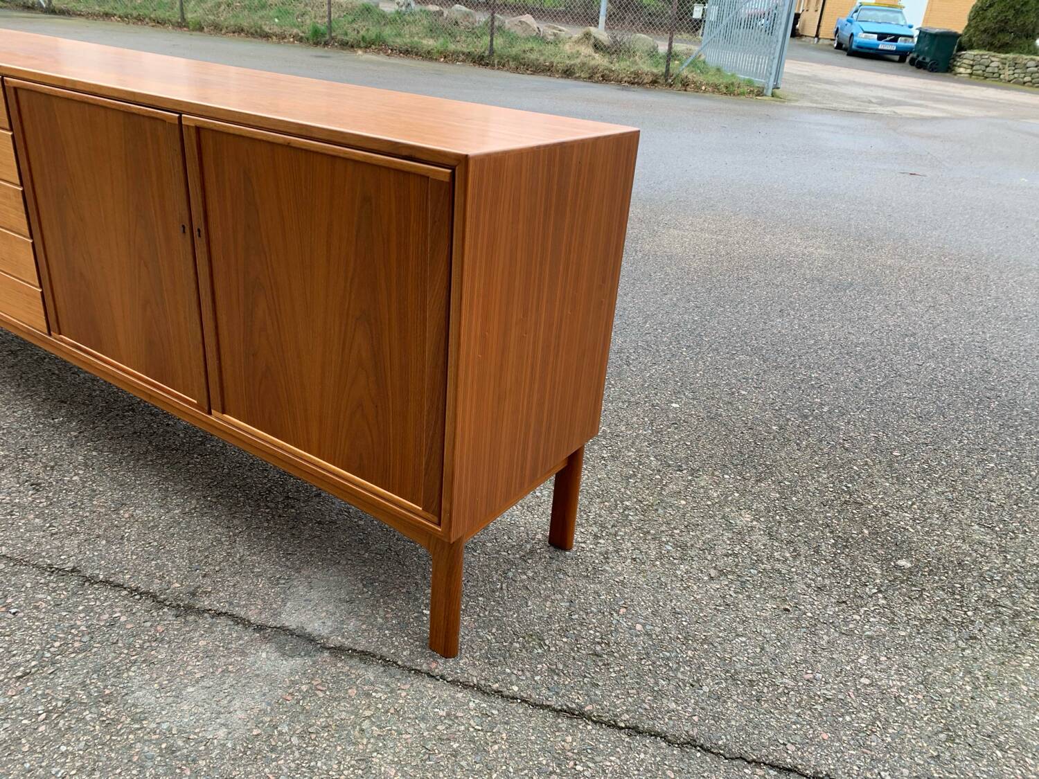 Scandinavian walnut sideboard, Skaraborgs Möbelindustri, Sweden, 1960
