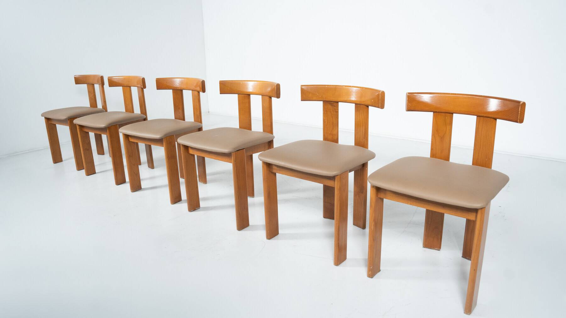 Mid-Century Modern Set of 6 Chairs by Luigi Vaghi, 1960s