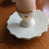 Lot two eggcups ceramic artichoke