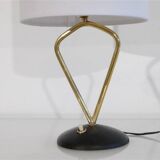 Lampe vintage de Arlus en fonte et laiton