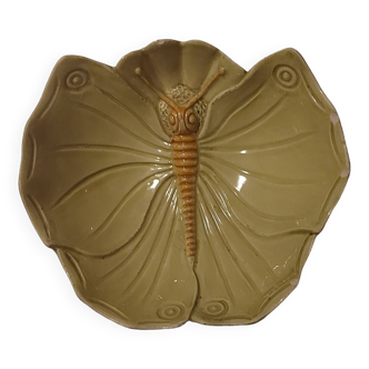 Earthenware bowl with beautiful princess line butterfly