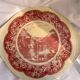 Ceramic cake and pie dish from Grünstadt, mid-20th century.