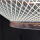 Striated glass suspension, modernist, from the 50s