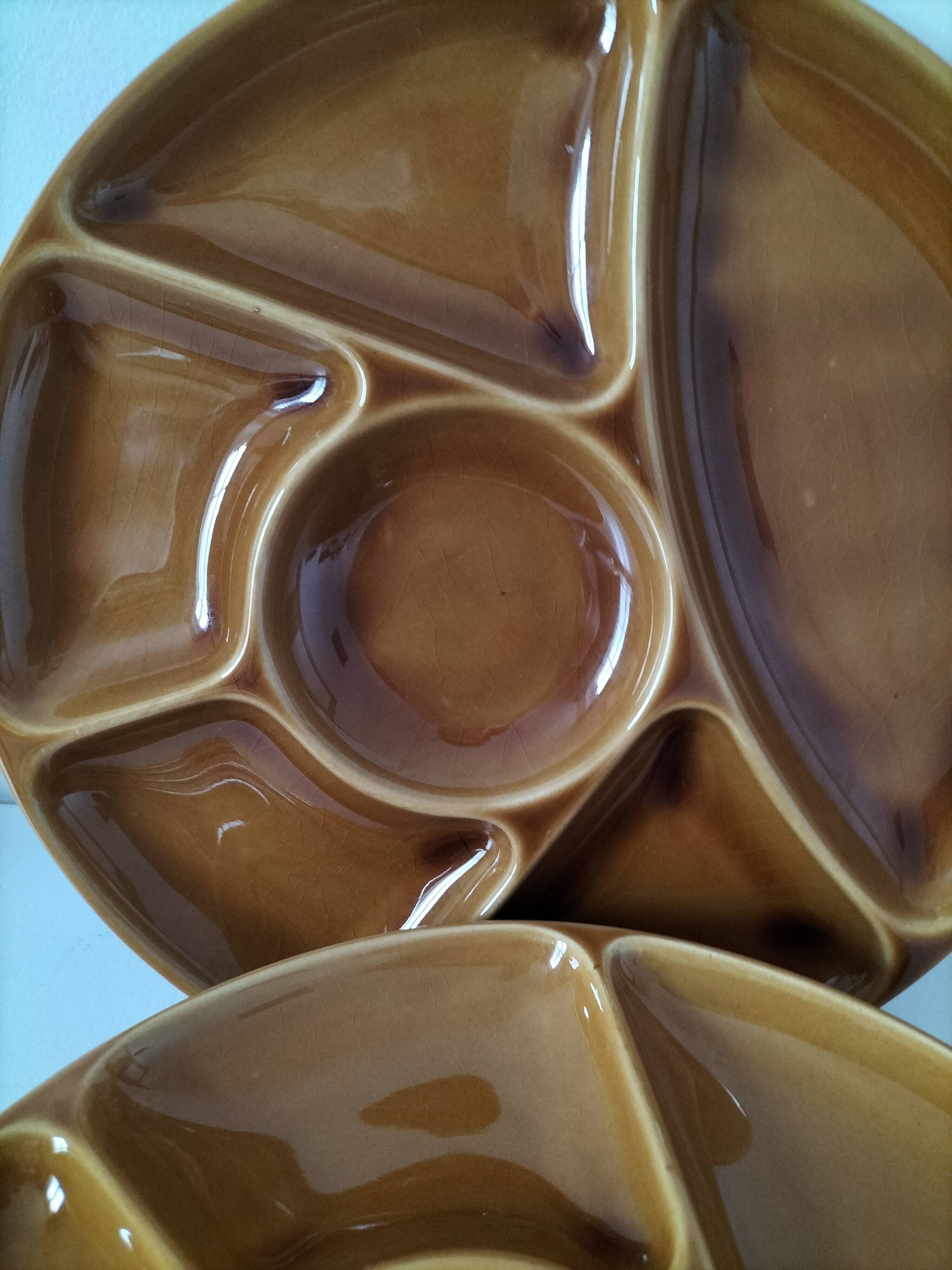 Gien France Compartment Plates