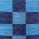 Vintage Swedish style 315x330 cm Square, Checkerboard Chindi Rug, Schackruta