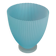 Embossed blue glass vase made in Italy