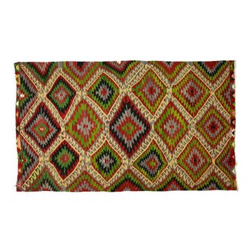 Anatolian handmade kilim rug 290 cm x 178 cm