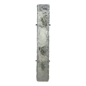 1960s/70s Ice Glass Wall Lamp by J.T. Kalmar, Austria Design