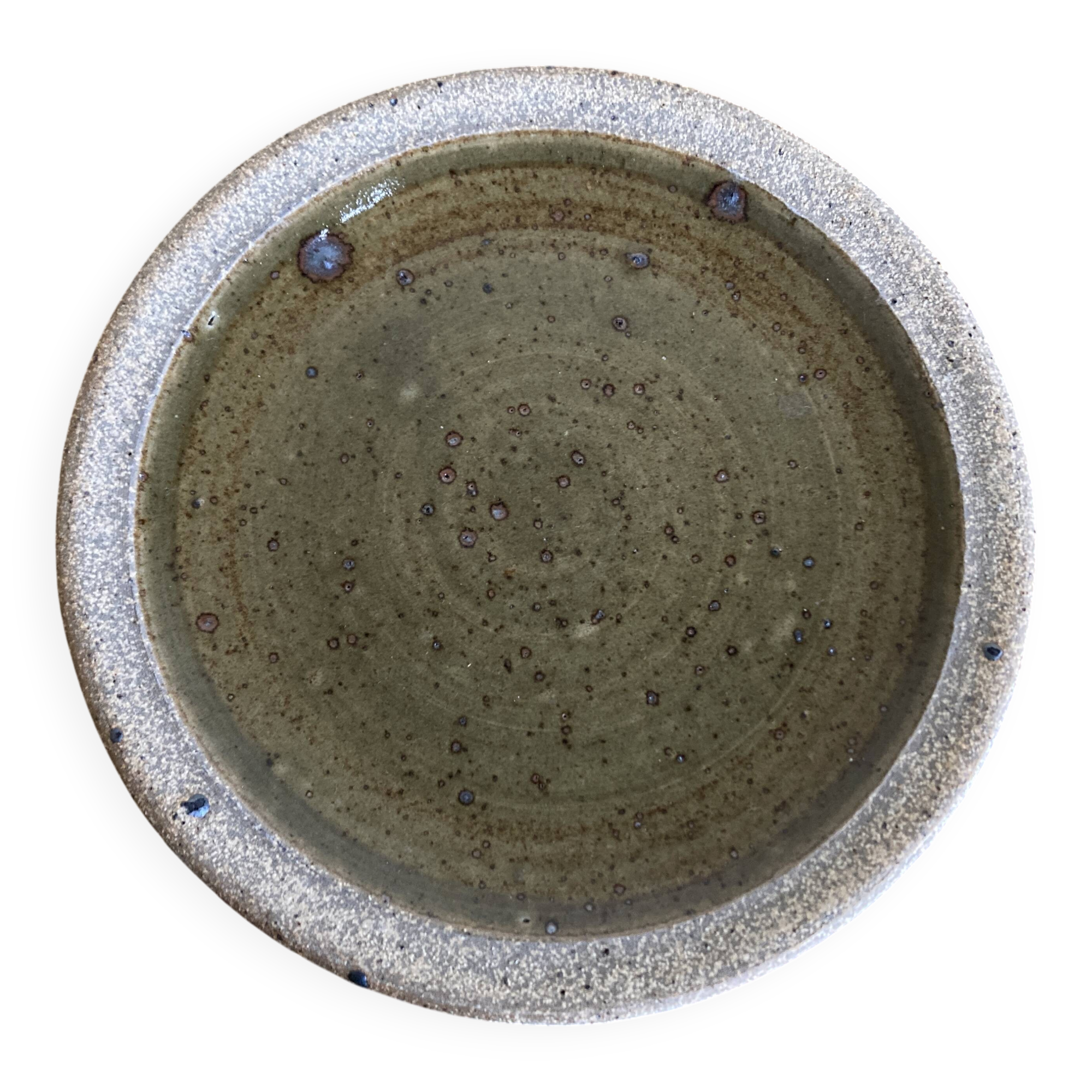 Set of 6 dessert plates by Pierre Digan, La Borme 1970