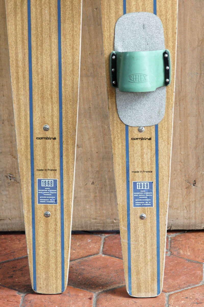 Paire de skis nautiques reflex, 1969