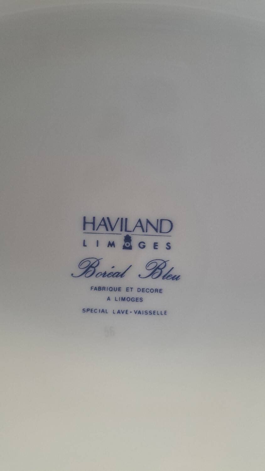 Soup tureen + Haviland plate