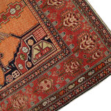 Antique Caucasian Handmade Wool Shirvan Rug 1890- 128x188cm