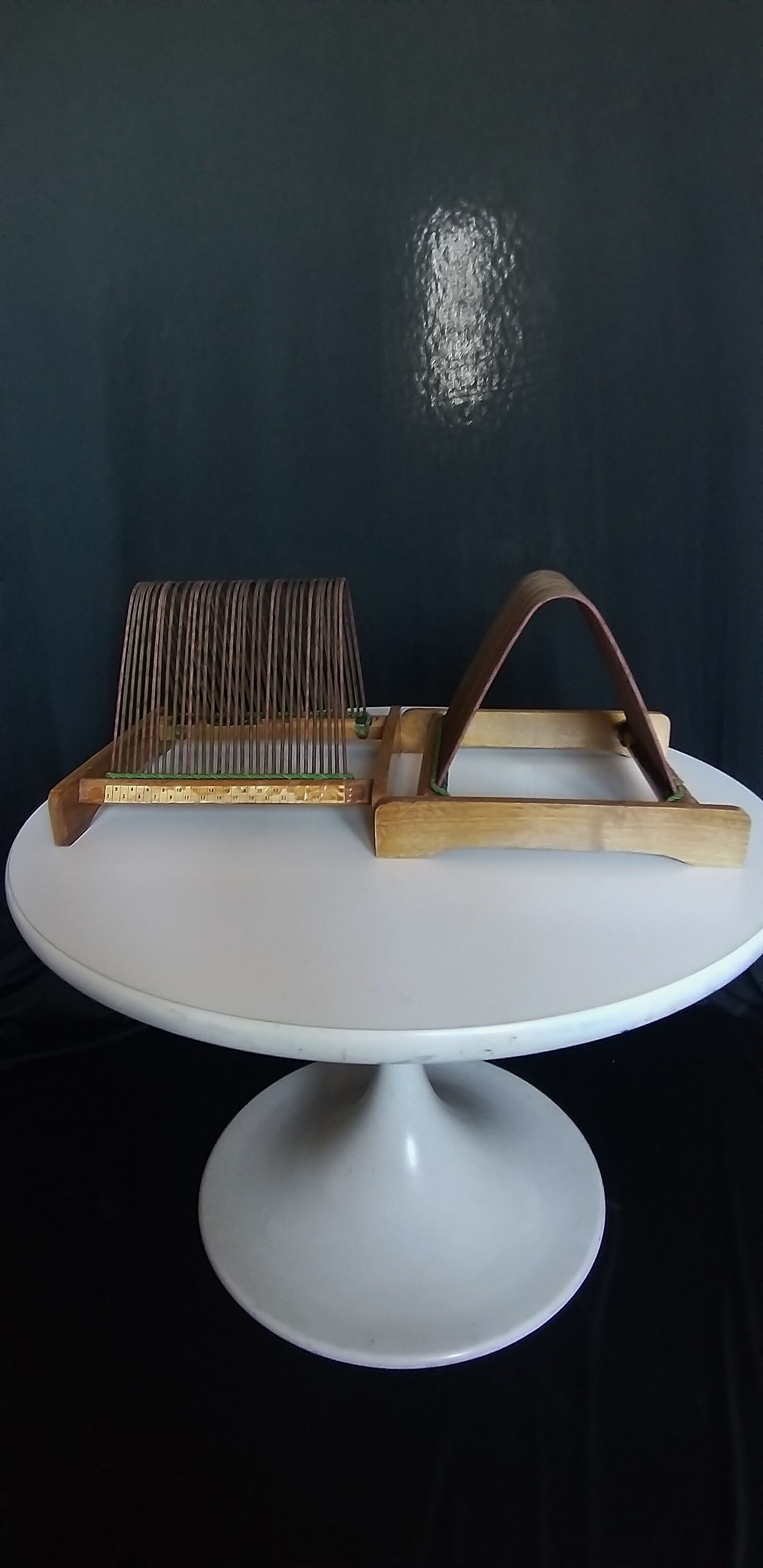 Vintage beech vinyl holders 1950/60