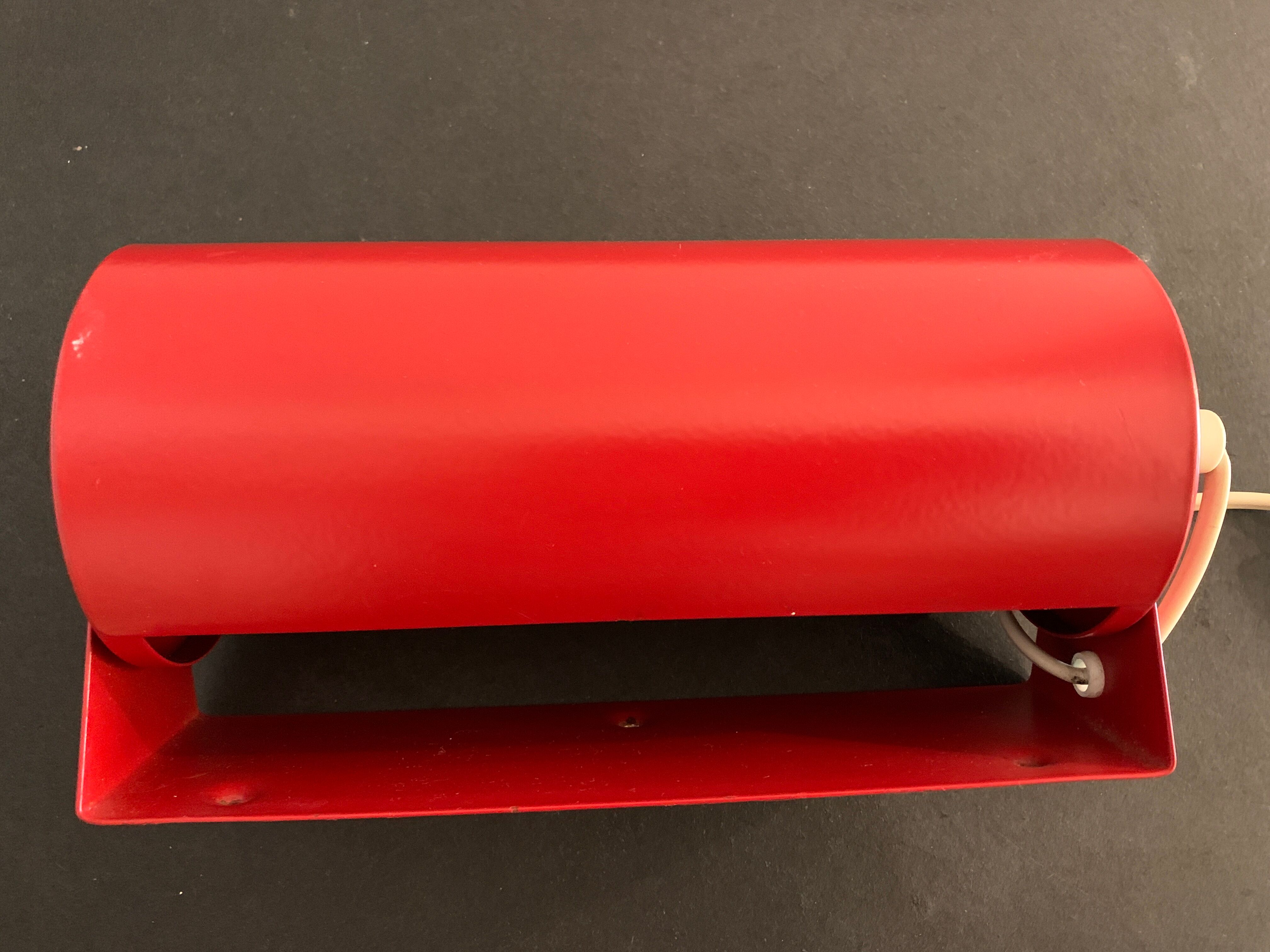 Wall lamp red roller Ikea 1980