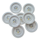 Vintage dessert plates – floral bouquet – French earthenware