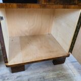 Pair of Art Decò bedside tables in mahogany