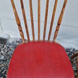 Set of 6 Baumann chairs in turned wood