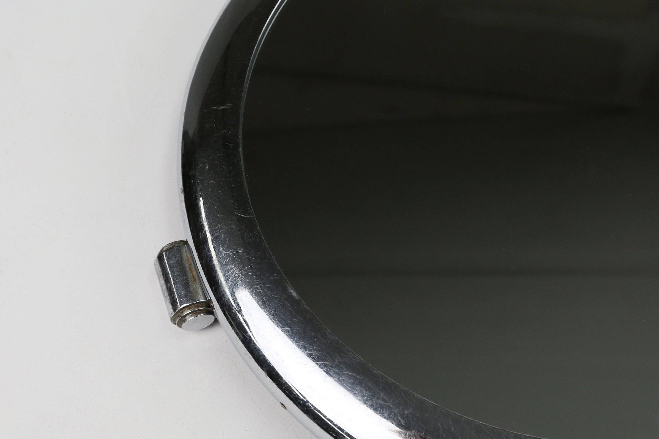 Chrome and mirror Art Deco Serving Tray, Belgium 1930s