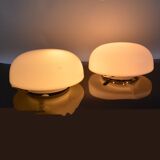 A pair of ote-4 type ceiling lamps, photosensitive materials factory foton, poland, 1980s.