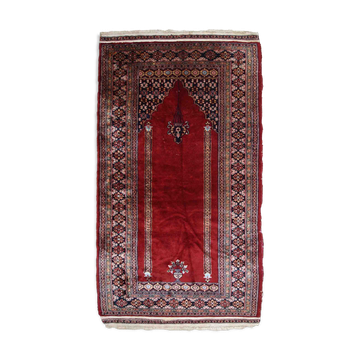 Vintage Pakistani carpet Lahore handmade 94cm x 178cm 1960s, 1C806