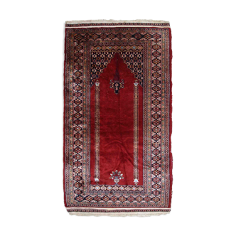 Vintage Pakistani carpet Lahore handmade 94cm x 178cm 1960s, 1C806