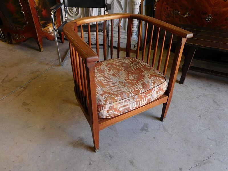 Fauteuil art deco 1920 marqueterie