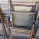 Set of 4 folding chairs old colonial style