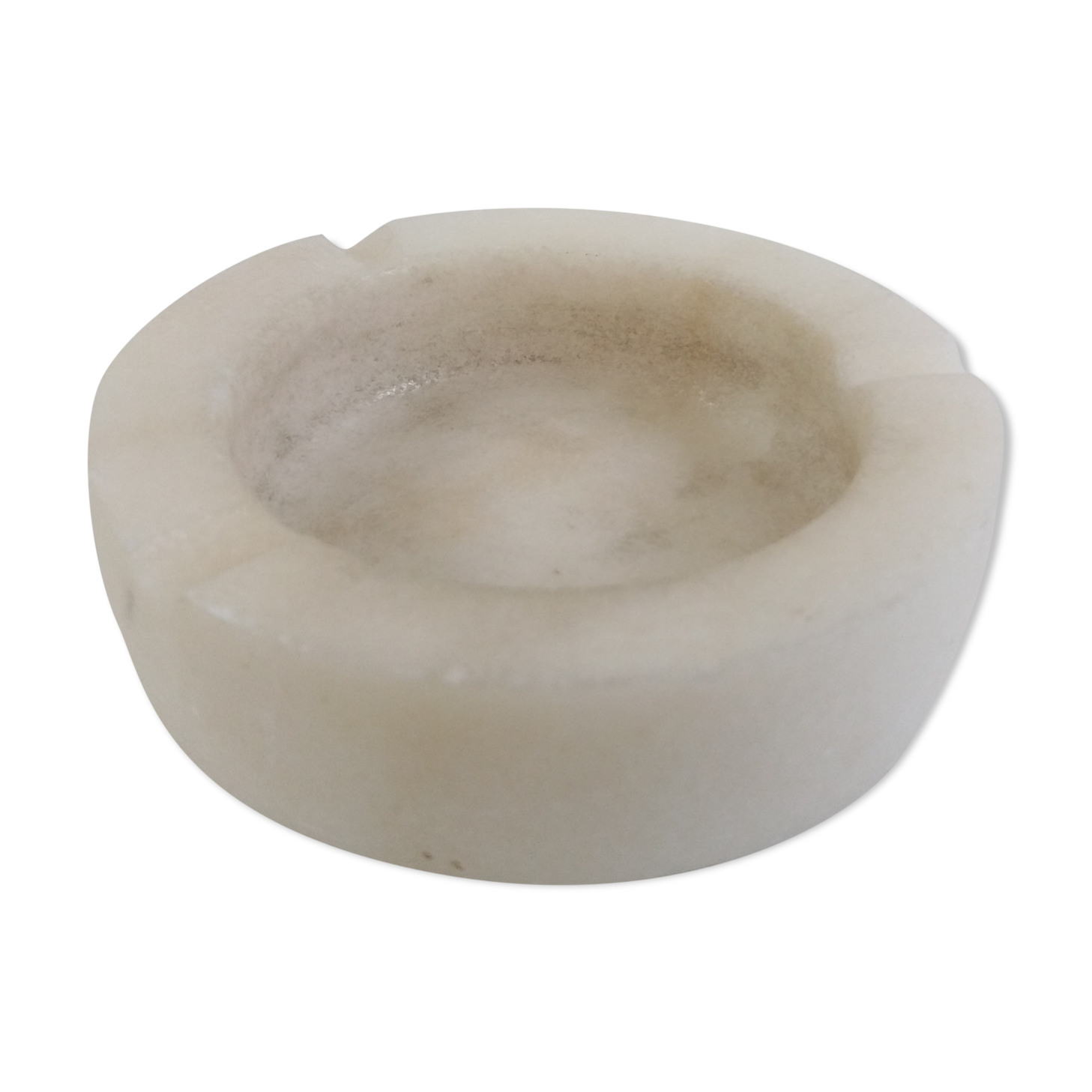 White marble ashtray