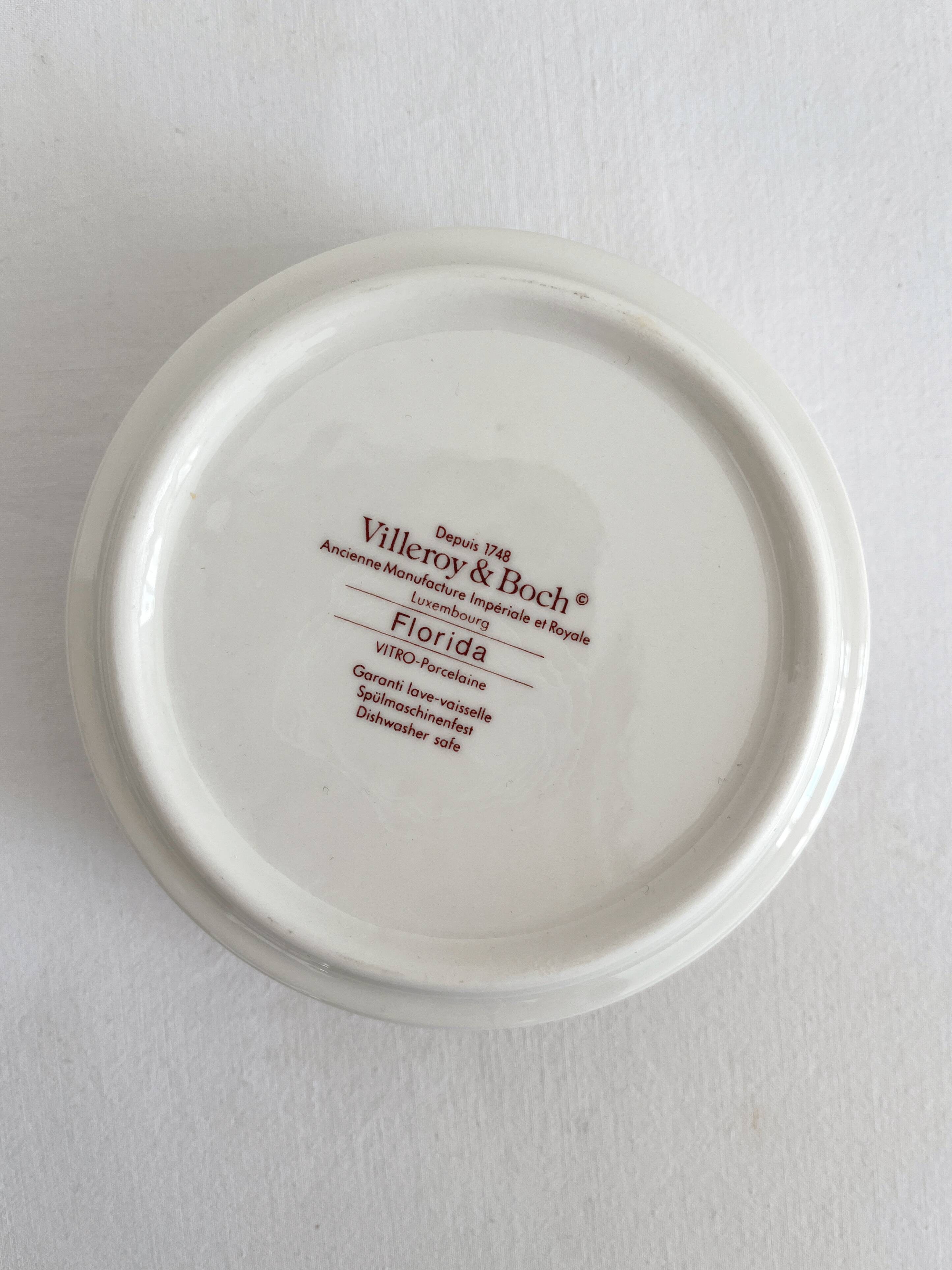 Villeroy & Boch "Florida" porcelain glass ashtray